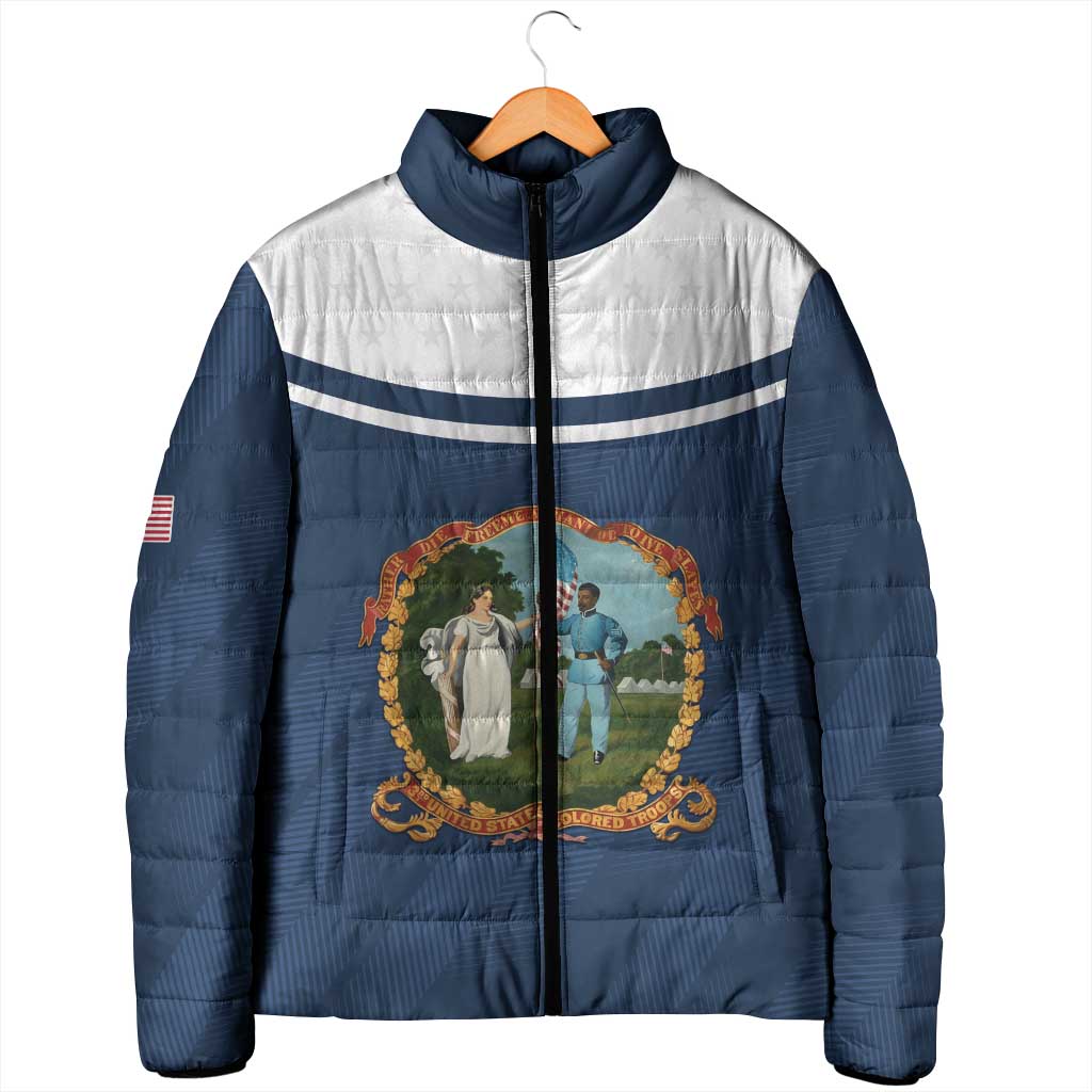 Personalized 3rd United States Colored Troops Padded Jacket E Pluribus Unum - African Pride