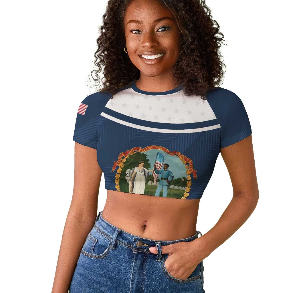Personalized 3rd United States Colored Troops Raglan Cropped T shirt E Pluribus Unum - African Pride