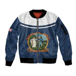 Personalized 3rd United States Colored Troops Sleeve Zip Bomber Jacket E Pluribus Unum - African Pride