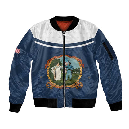 Personalized 3rd United States Colored Troops Sleeve Zip Bomber Jacket E Pluribus Unum - African Pride