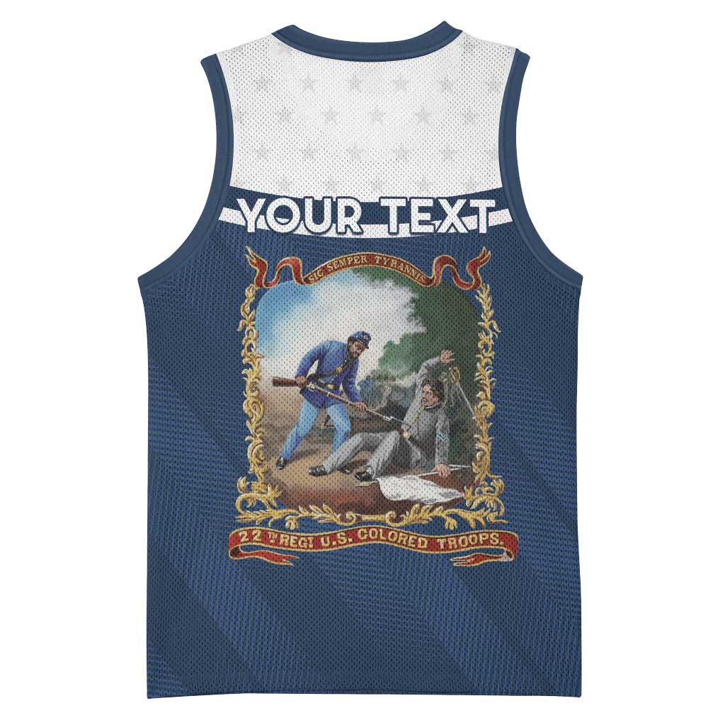 Personalized 22nd United States Colored Troops Basketball Jersey E Pluribus Unum - African Pride