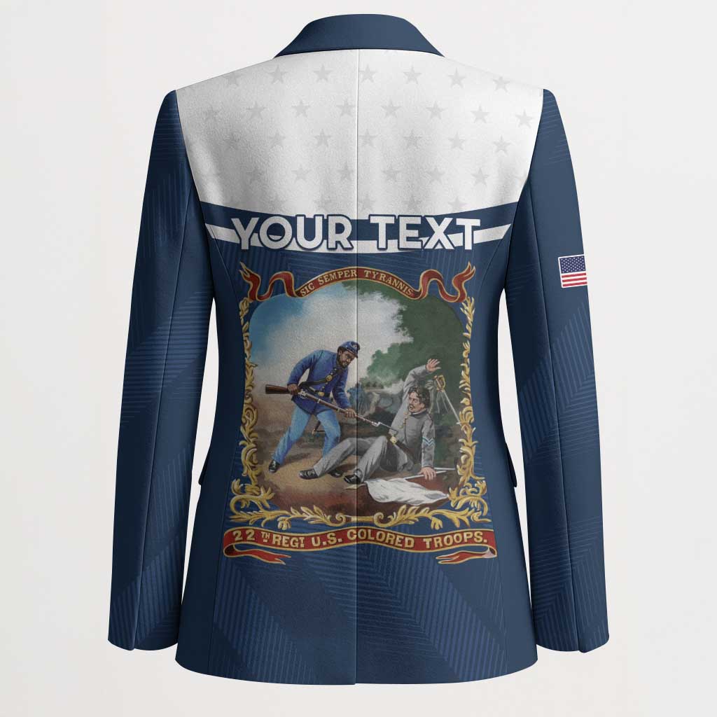 Personalized 22nd United States Colored Troops Blazer E Pluribus Unum - African Pride