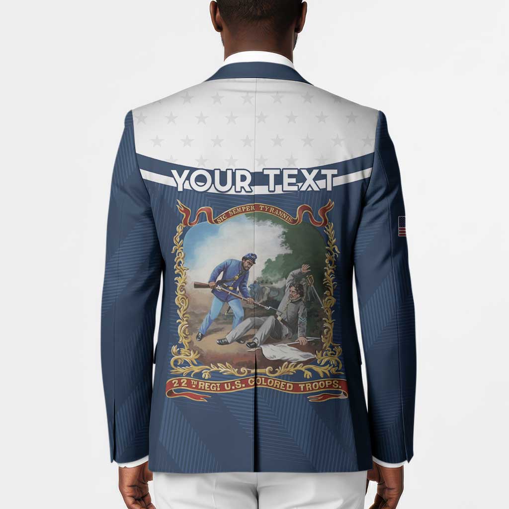 Personalized 22nd United States Colored Troops Blazer E Pluribus Unum - African Pride