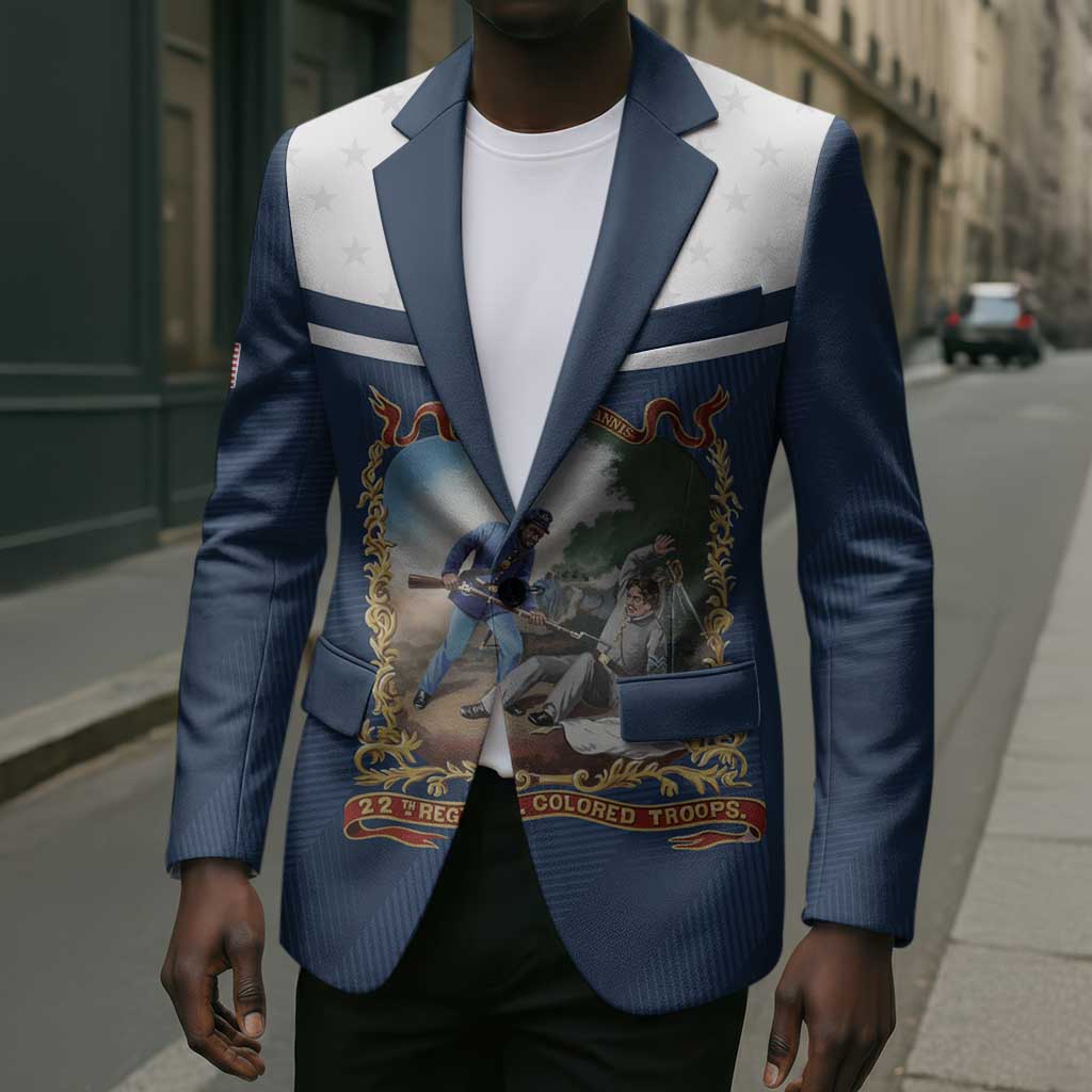 Personalized 22nd United States Colored Troops Blazer E Pluribus Unum - African Pride