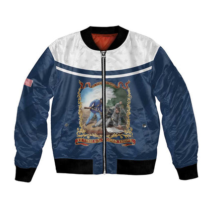 Personalized 22nd United States Colored Troops Bomber Jacket E Pluribus Unum - African Pride