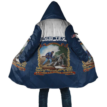 Personalized 22nd United States Colored Troops Cloak E Pluribus Unum - African Pride