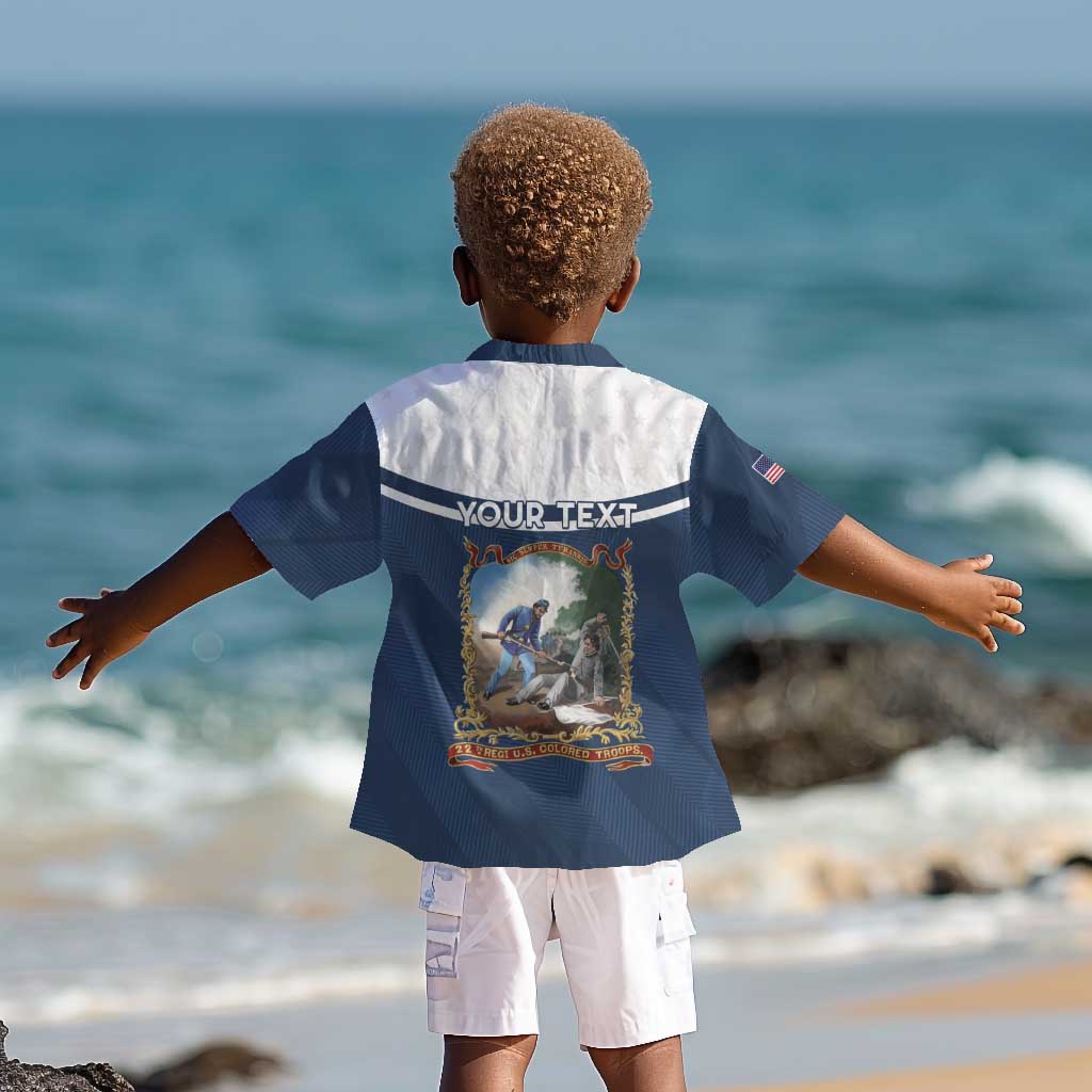 Personalized 22nd United States Colored Troops Kid Hawaiian Shirt E Pluribus Unum - African Pride