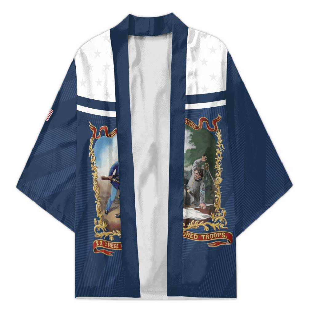 Personalized 22nd United States Colored Troops Kimono E Pluribus Unum - African Pride