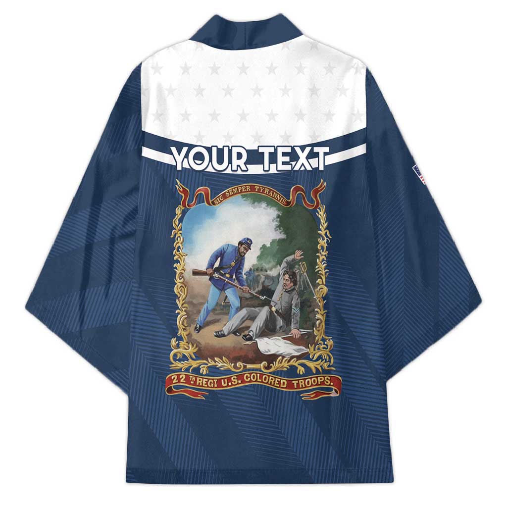 Personalized 22nd United States Colored Troops Kimono E Pluribus Unum - African Pride