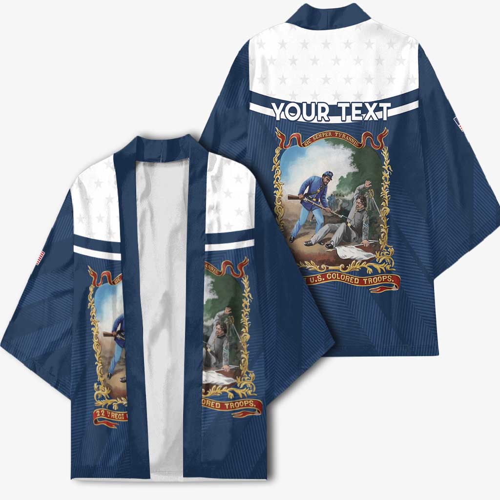 Personalized 22nd United States Colored Troops Kimono E Pluribus Unum - African Pride