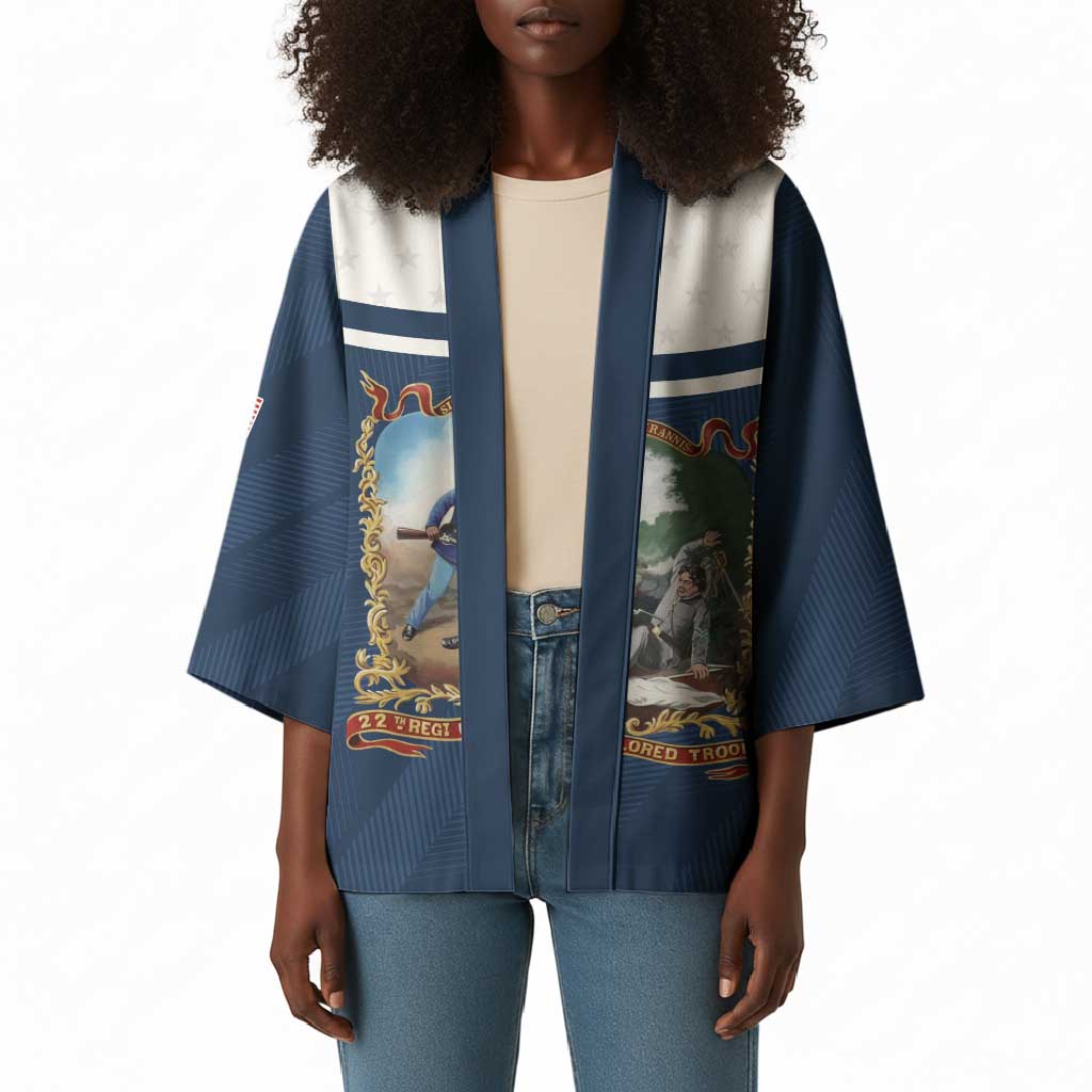 Personalized 22nd United States Colored Troops Kimono E Pluribus Unum - African Pride