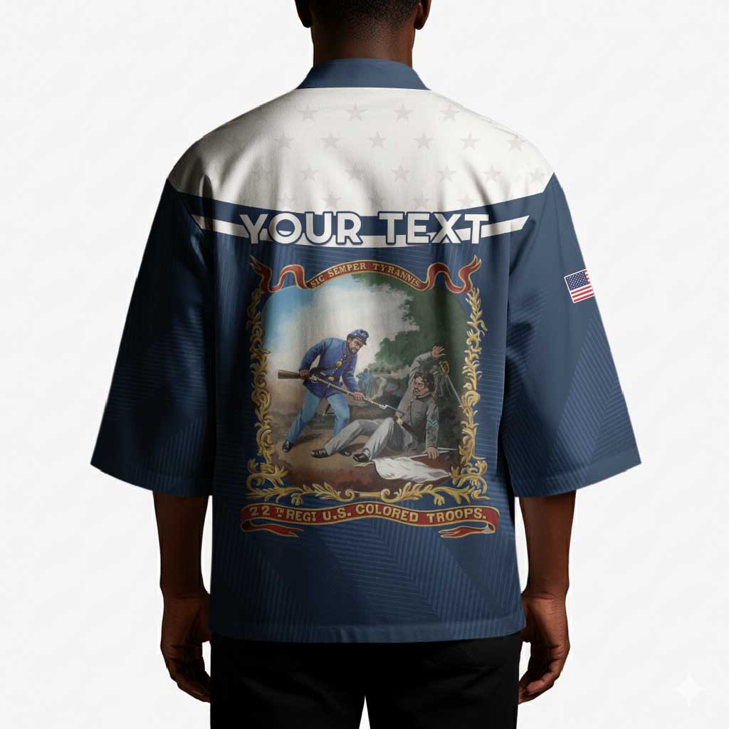 Personalized 22nd United States Colored Troops Kimono E Pluribus Unum - African Pride