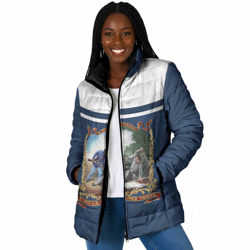 Personalized 22nd United States Colored Troops Padded Jacket E Pluribus Unum - African Pride
