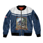 Personalized 22nd United States Colored Troops Sleeve Zip Bomber Jacket E Pluribus Unum - African Pride