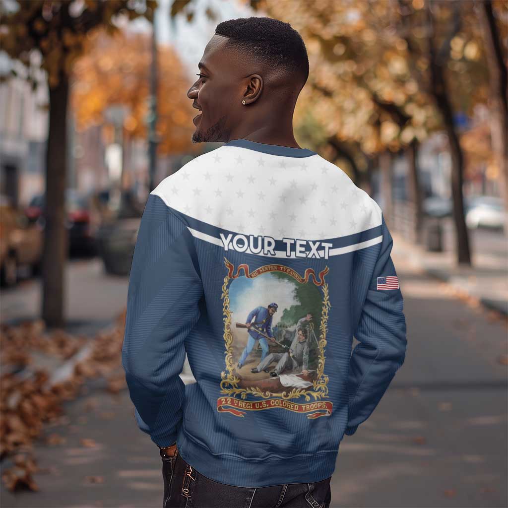 Personalized 22nd United States Colored Troops Sweatshirt E Pluribus Unum - African Pride