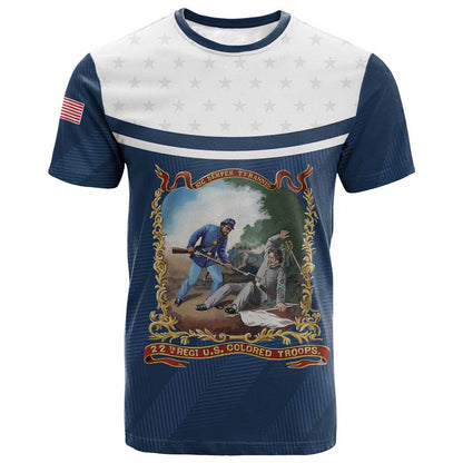 Personalized 22nd United States Colored Troops T shirt E Pluribus Unum - African Pride