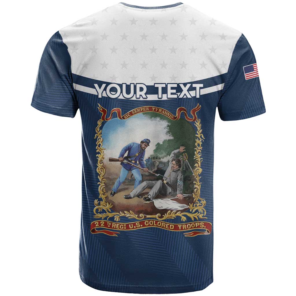 Personalized 22nd United States Colored Troops T shirt E Pluribus Unum - African Pride