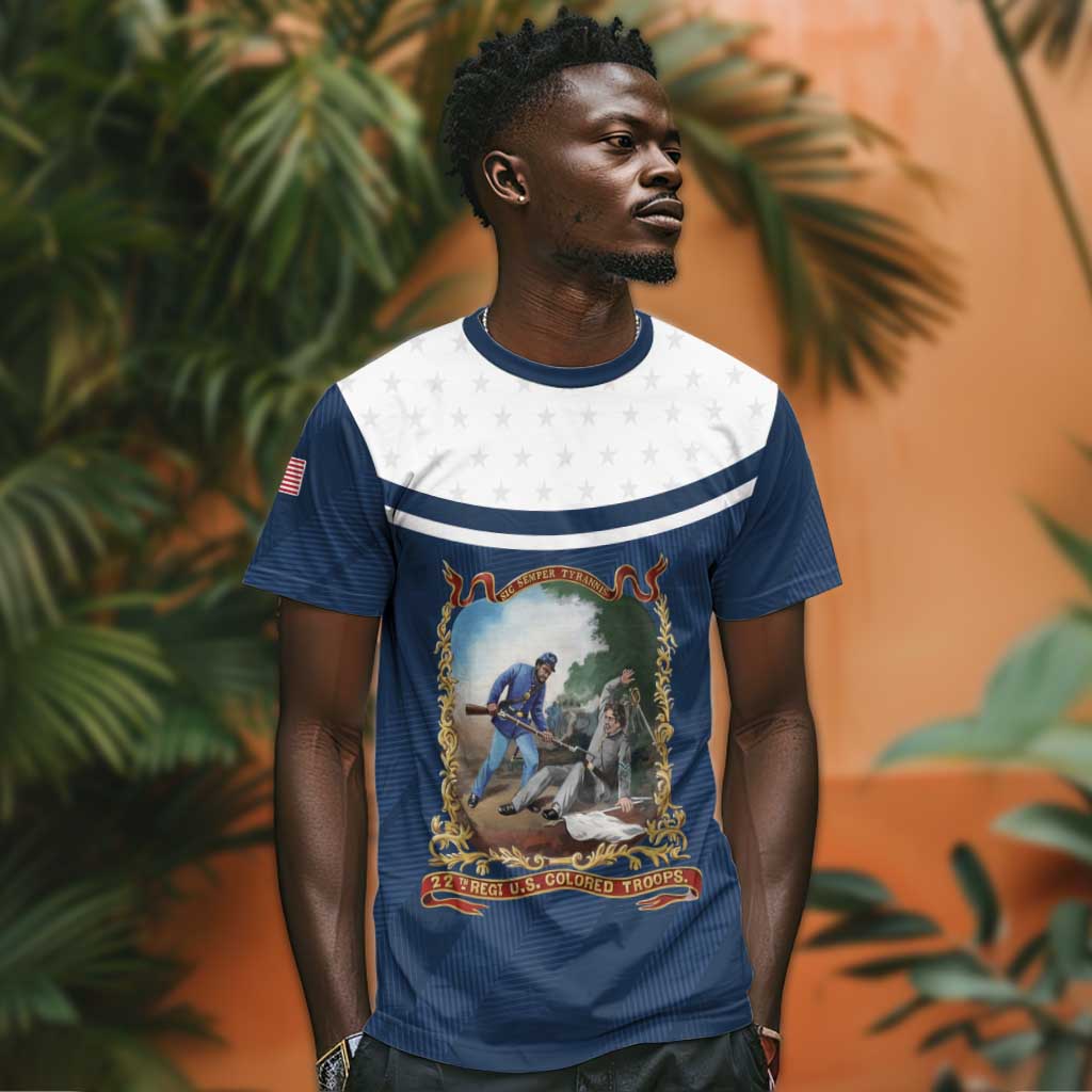 Personalized 22nd United States Colored Troops T shirt E Pluribus Unum - African Pride