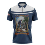 Personalized 22nd United States Colored Troops Zipper Polo Shirt E Pluribus Unum - African Pride