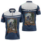 Personalized 22nd United States Colored Troops Zipper Polo Shirt E Pluribus Unum - African Pride