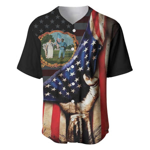 3rd United States Colored Troops Baseball Jersey Flag of Freedom - African Pride