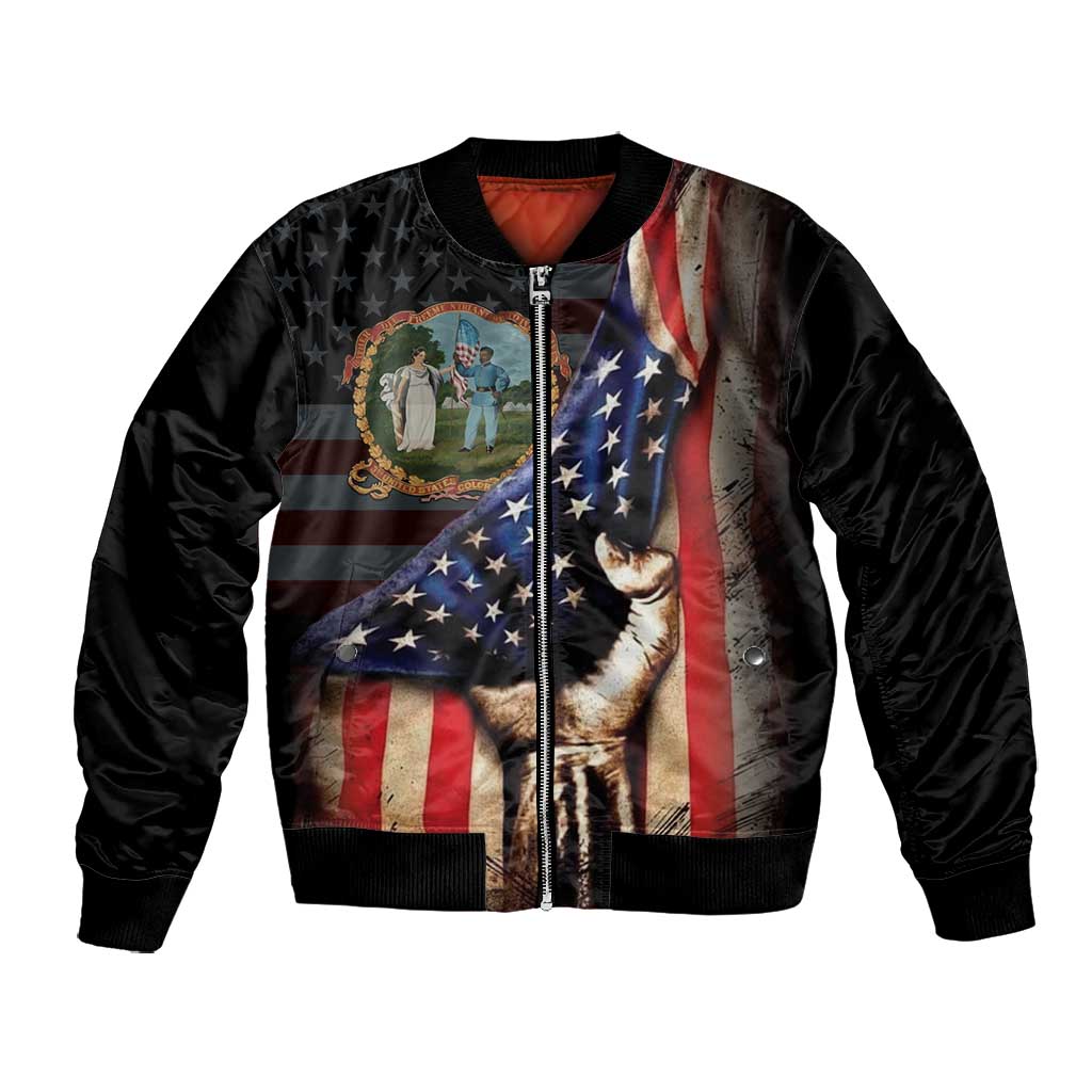 3rd United States Colored Troops Bomber Jacket Flag of Freedom - African Pride