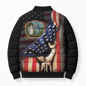 3rd United States Colored Troops Bomber Puffer Jacket Flag of Freedom - African Pride
