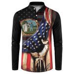 3rd United States Colored Troops Button Sweatshirt Flag of Freedom
