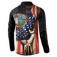 3rd United States Colored Troops Button Sweatshirt Flag of Freedom