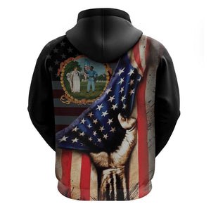 3rd United States Colored Troops Hoodie Flag of Freedom - African Pride