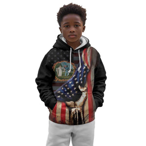 3rd United States Colored Troops Kid Hoodie Flag of Freedom - African Pride