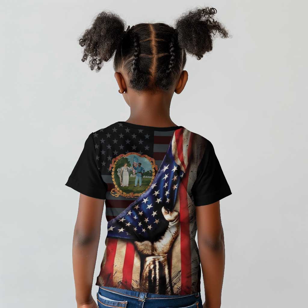 3rd United States Colored Troops Kid T shirt Flag of Freedom - African Pride