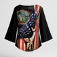 3rd United States Colored Troops Kimono Sleeve Blouse Flag of Freedom - African Pride