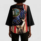 3rd United States Colored Troops Kimono Sleeve Blouse Flag of Freedom - African Pride