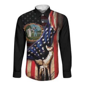 3rd United States Colored Troops Long Sleeve Button Shirt Flag of Freedom - African Pride