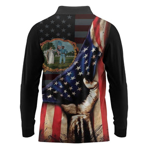 3rd United States Colored Troops Long Sleeve Polo Shirt Flag of Freedom - African Pride