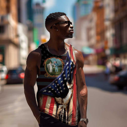 3rd United States Colored Troops Men Tank Top Flag of Freedom - African Pride