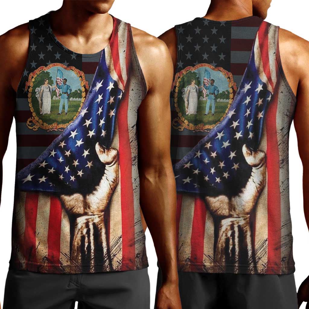 3rd United States Colored Troops Men Tank Top Flag of Freedom - African Pride