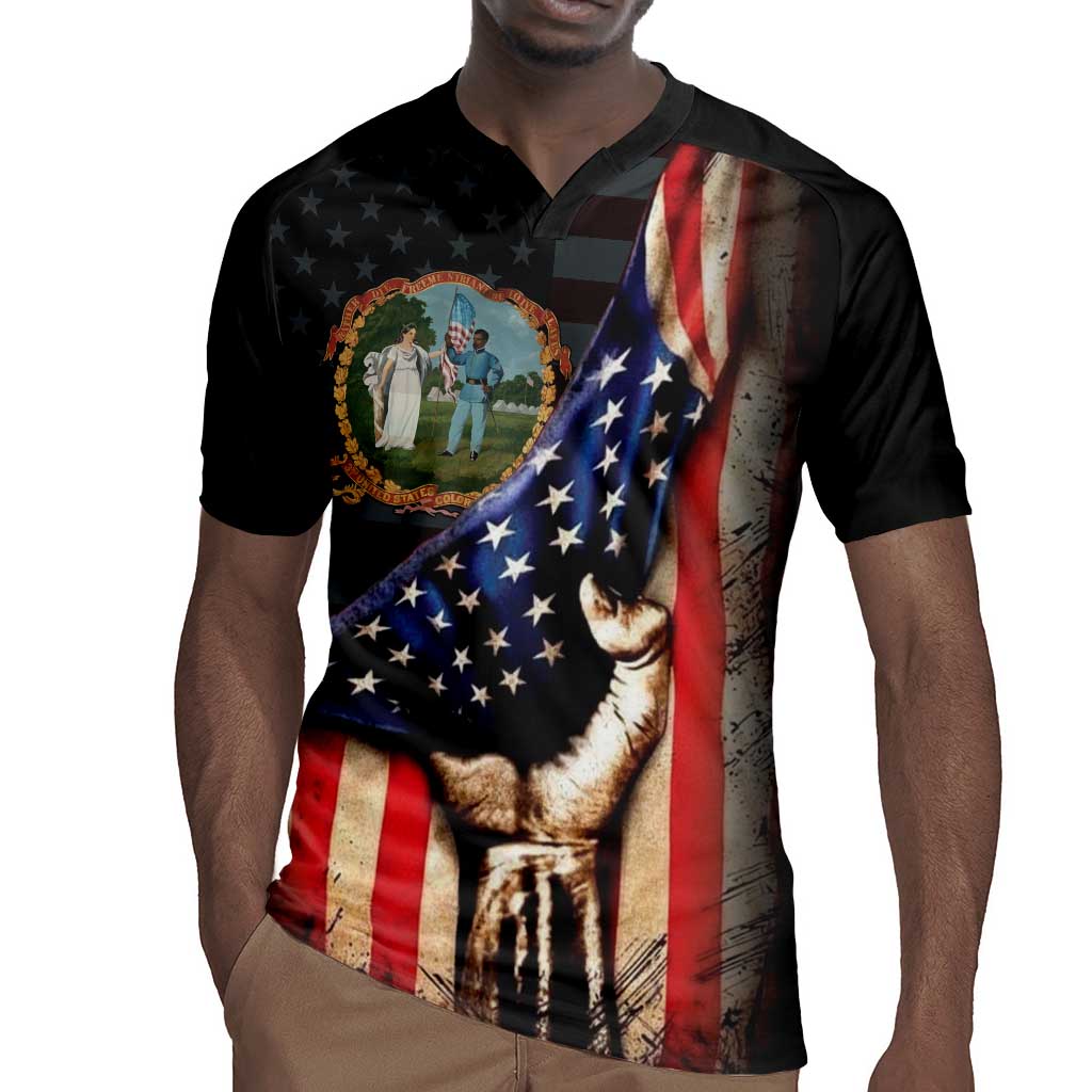 3rd United States Colored Troops Rugby Jersey Flag of Freedom - African Pride