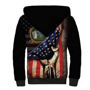 3rd United States Colored Troops Sherpa Hoodie Flag of Freedom - African Pride