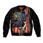 3rd United States Colored Troops Sleeve Zip Bomber Jacket Flag of Freedom - African Pride