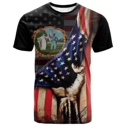 3rd United States Colored Troops T shirt Flag of Freedom - African Pride