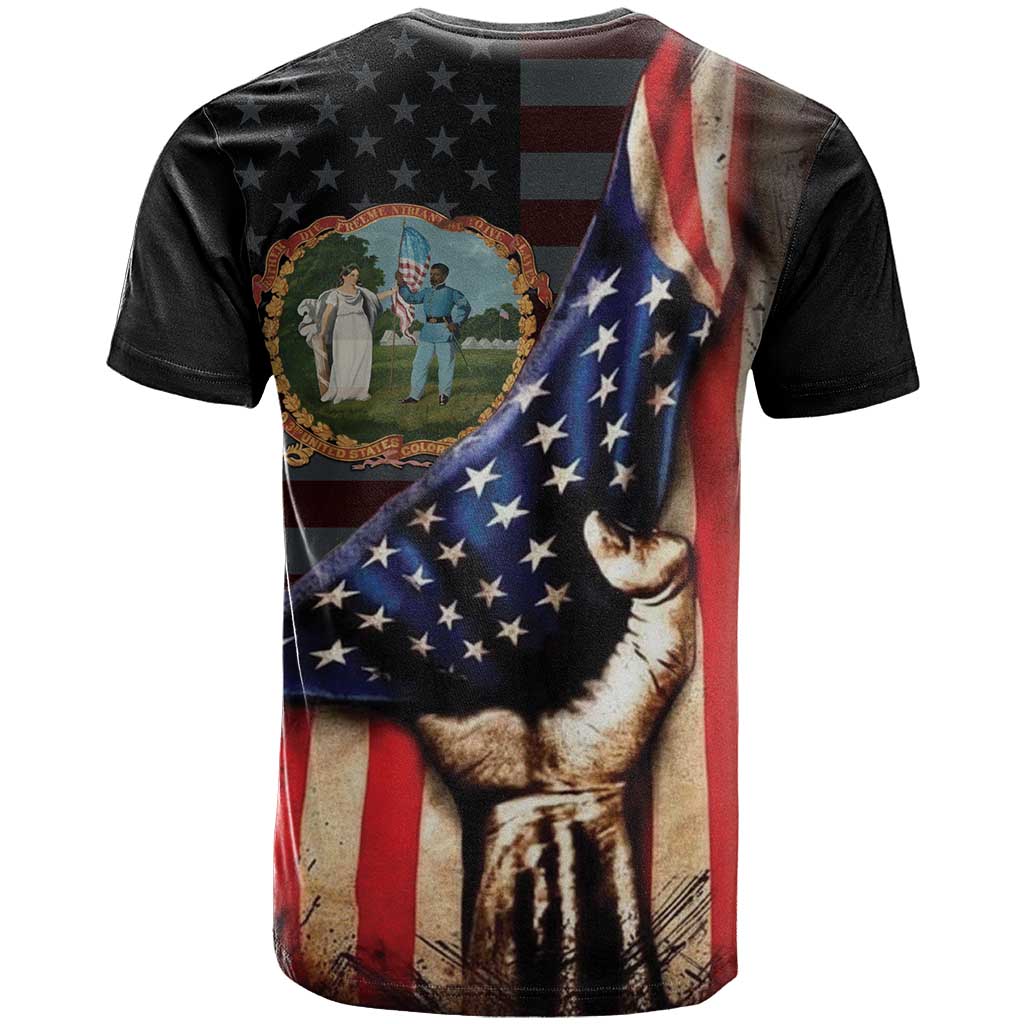 3rd United States Colored Troops T shirt Flag of Freedom - African Pride