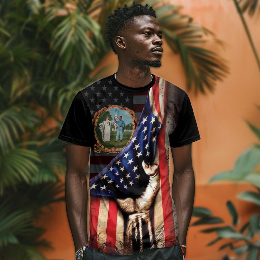 3rd United States Colored Troops T shirt Flag of Freedom - African Pride