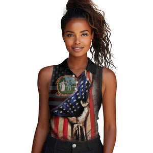 3rd United States Colored Troops Women Sleeveless Polo Shirt Flag of Freedom - African Pride