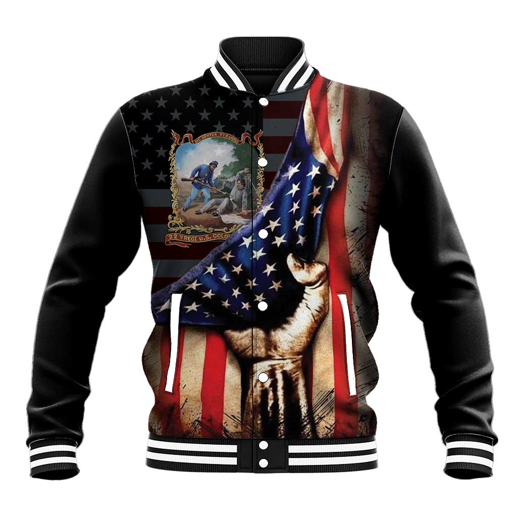 22nd United States Colored Troops Baseball Jacket Flag of Freedom - African Pride
