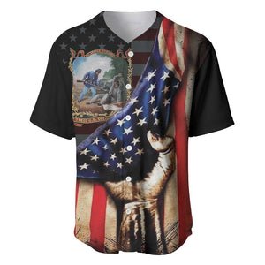 22nd United States Colored Troops Baseball Jersey Flag of Freedom - African Pride