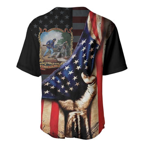22nd United States Colored Troops Baseball Jersey Flag of Freedom - African Pride
