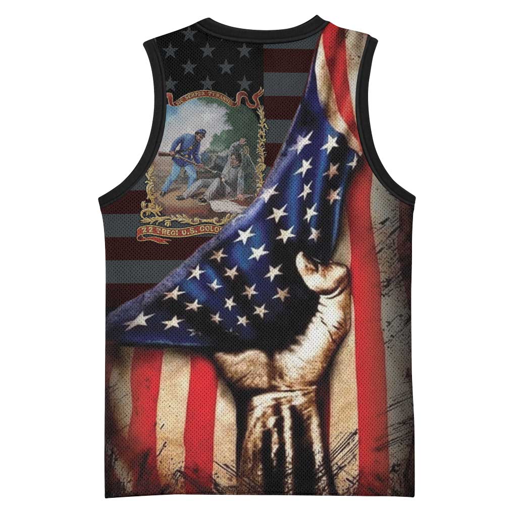 22nd United States Colored Troops Basketball Jersey Flag of Freedom - African Pride