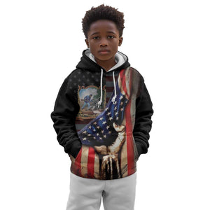 22nd United States Colored Troops Kid Hoodie Flag of Freedom - African Pride